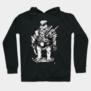 Fantasy Football Ogre B&W Hoodie